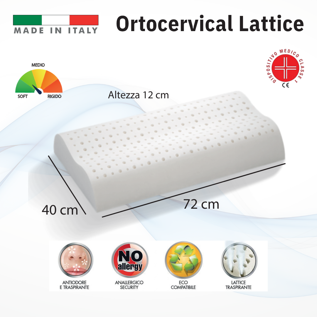 Guanciale ORTOCERVICAL LATTICE - Scheda tecnica