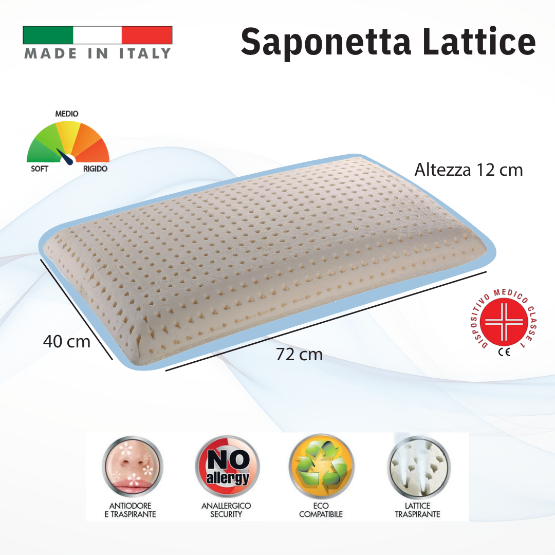 Guanciale SAPONETTA in Lattice - Scheda tecnica