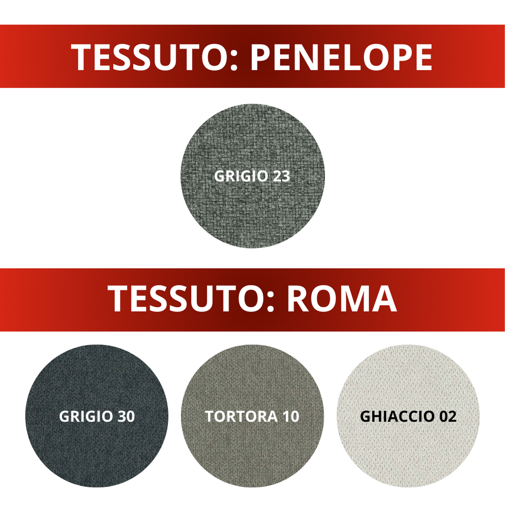 Letto contenitore Pompei - Catalogo Tessuti