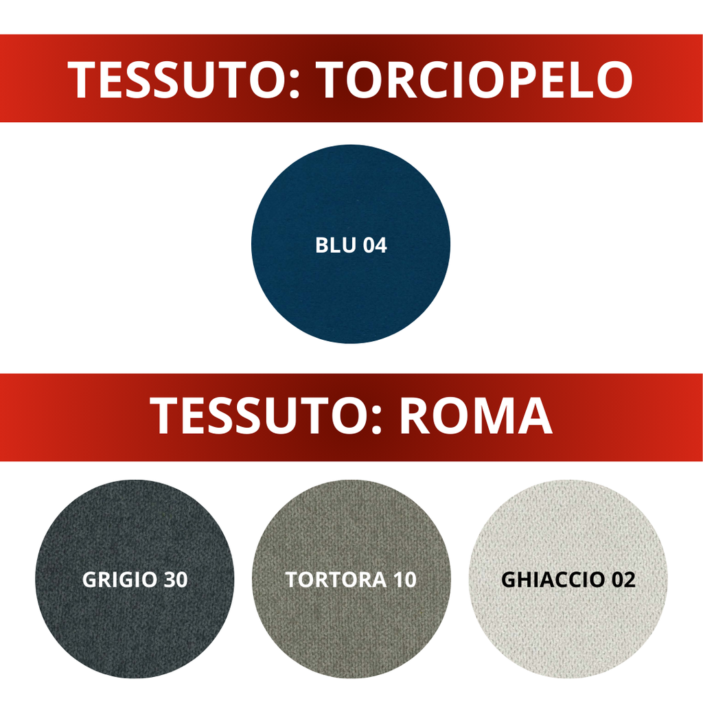 Letto contenitore Rodi - Catalogo Tessuti