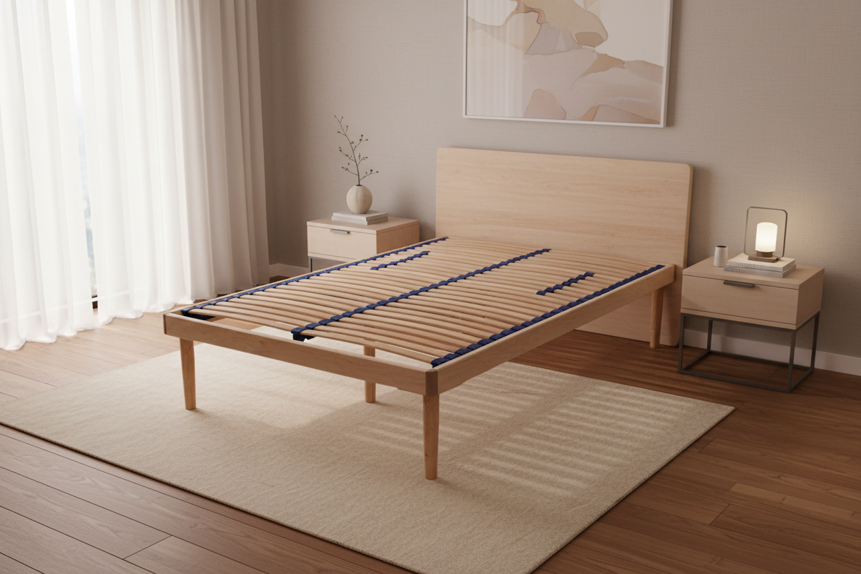 Rete a doghe FLEXI Motion Fissa in camera da letto elegante - supporto ortopedico premium