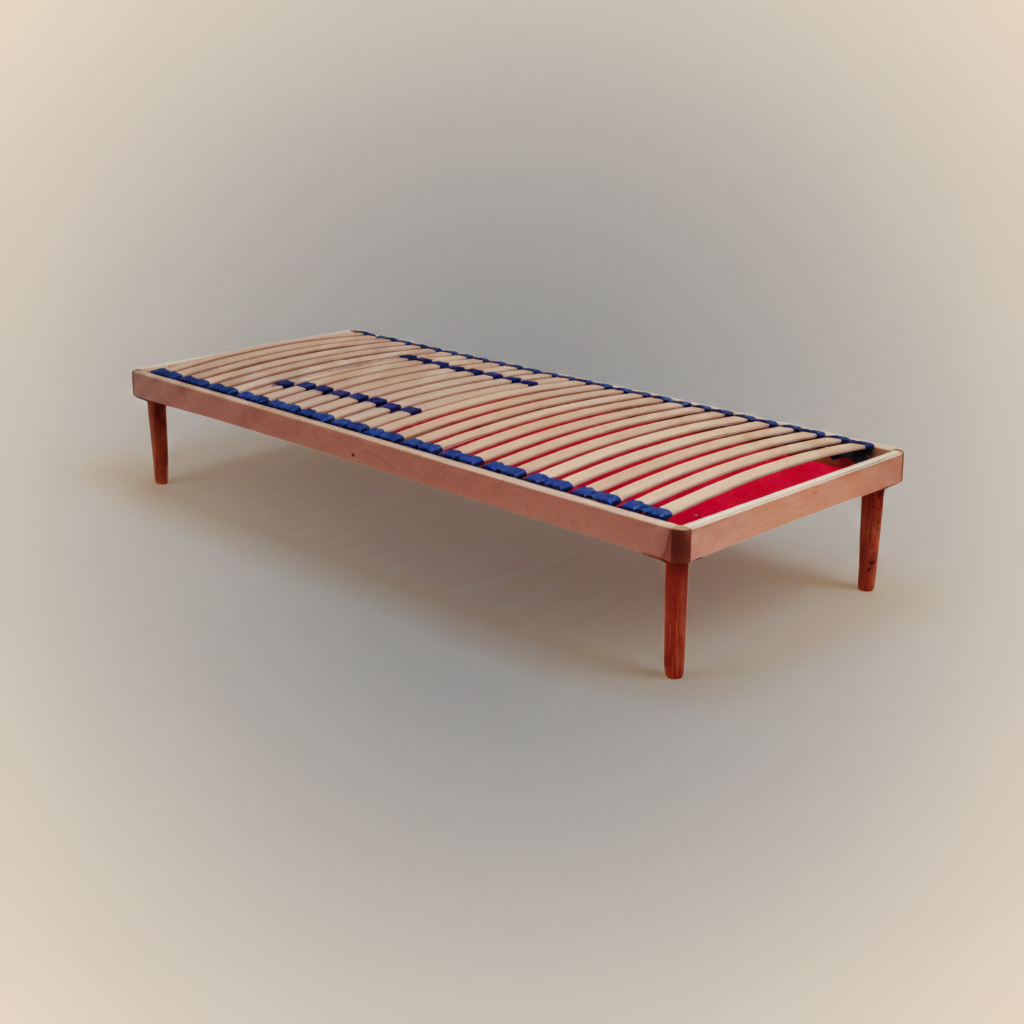 Rete a doghe FLEXI Motion Fissa vista laterale - struttura in faggio stabile e resistente