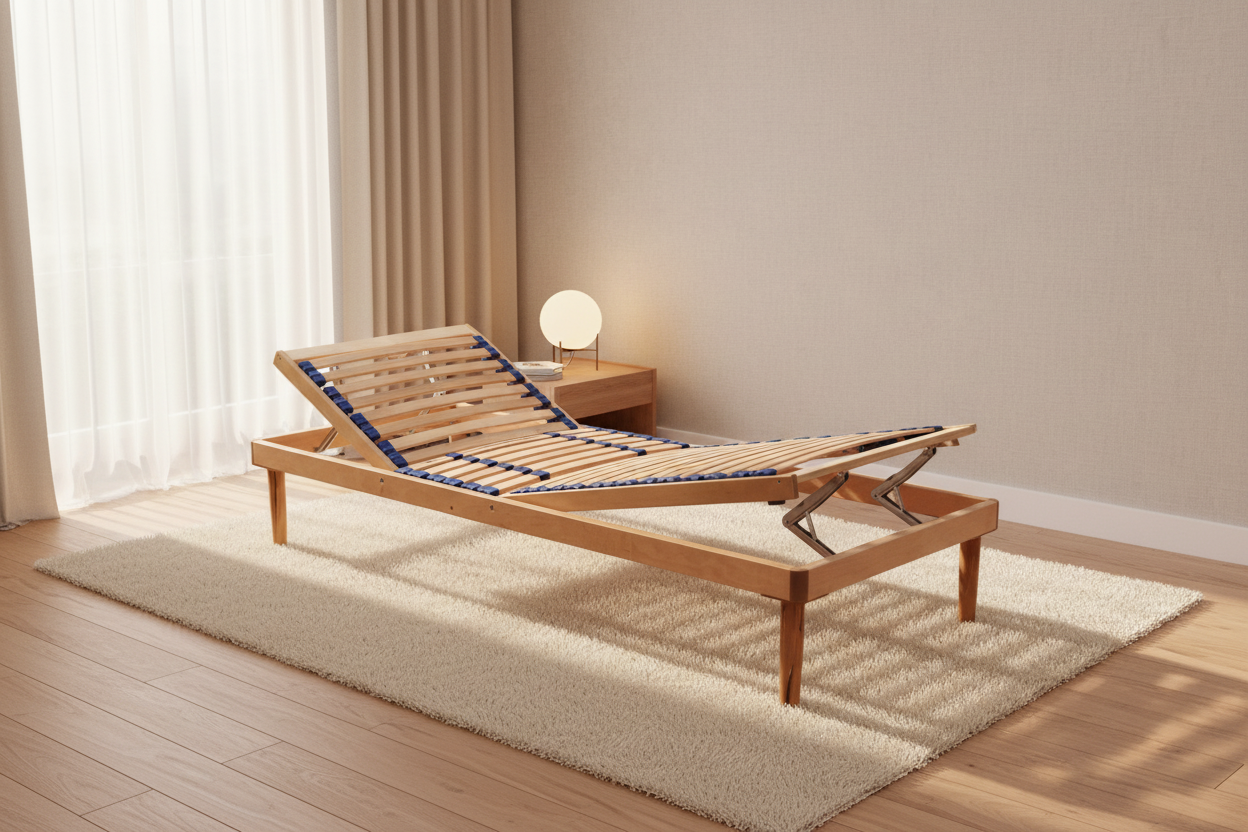 Rete FLEXI MOTION Manuale in posizione reclinata testa e piedi in camera da letto elegante - comfort premium