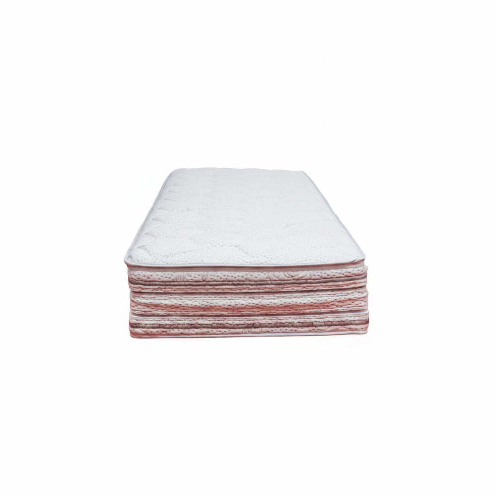 Materasso singolo STRATIX vista laterale su sfondo bianco - 7 strati Memory e WaterFoam Made in Italy